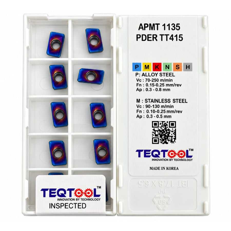 APMT 1135 PDTR TT415 Milling Insert Pack of 10 Pcs