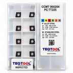 CCMT 060204 PC TT225 chipbreaker geometry detail for CNC lathe boring