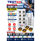 CCMT 060204 PC TT225 technical dimension diagram and cutting specs