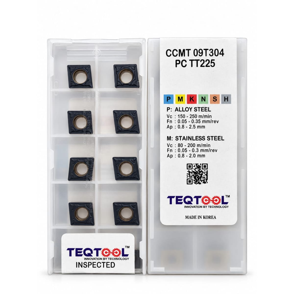 CCMT09T304 PC TT225 chipbreaker geometry detail for CNC lathe boring