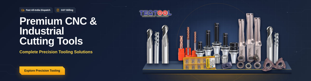 Teqtool - Premium Cnc And Industrial Cutting Tools Including End Mills, U Drills, Tool Holders And Carbide Inserts. Fast All-India Dispatch, Gst Billing.