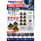 TNMG 160404 CQ TT225 technical dimension diagram and cutting specs