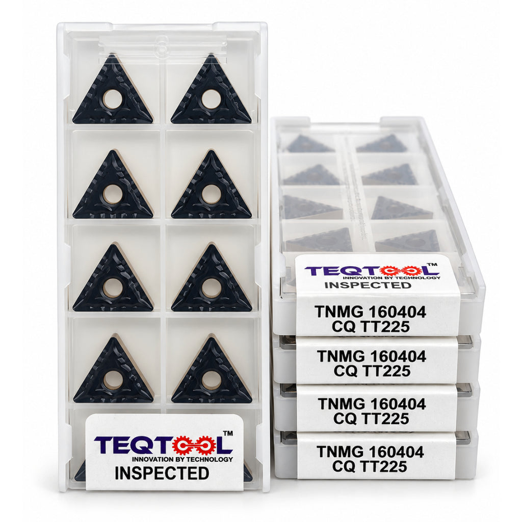 TNMG 160404 CQ TT225 turning inserts pack of 10 pcs box TeqTool